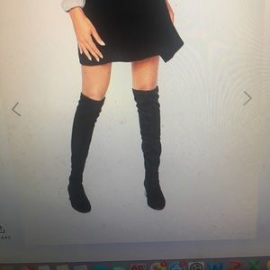 Mango suedette over the knee boots
